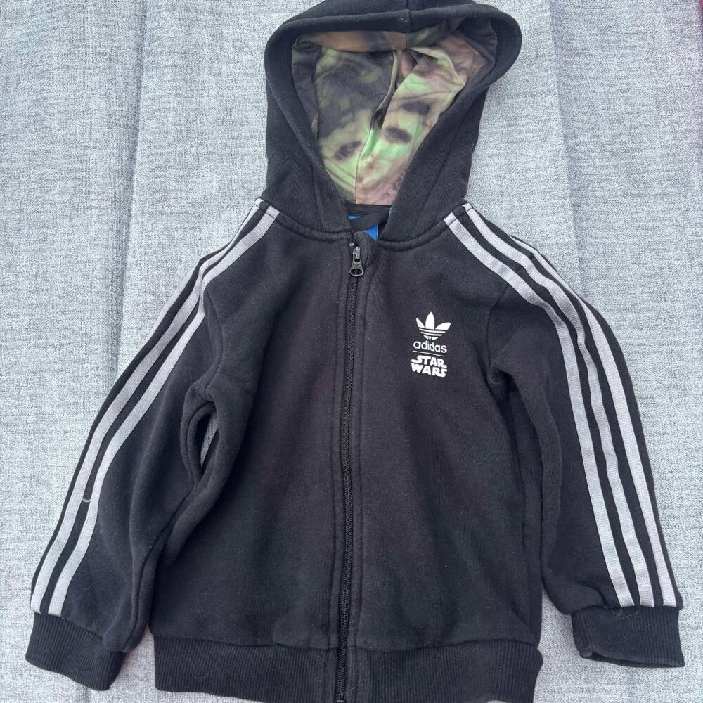 Adidas Starwards Zip up sweater 12/18 months